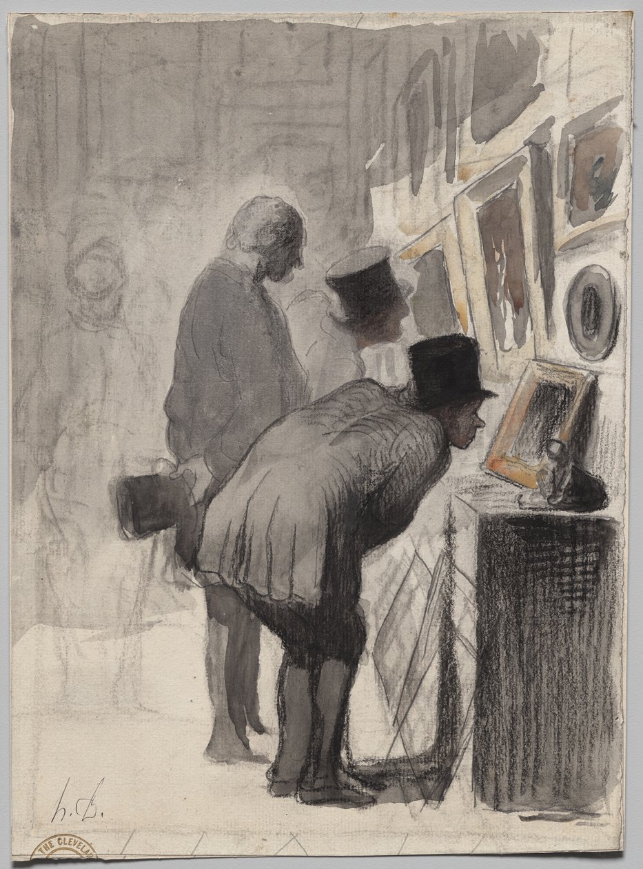 Miłośnicy sztuki autorstwa Honoré Daumier