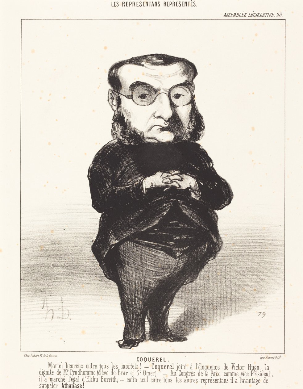 Ath. L. Charles Coquerel autorstwa Honoré Daumier