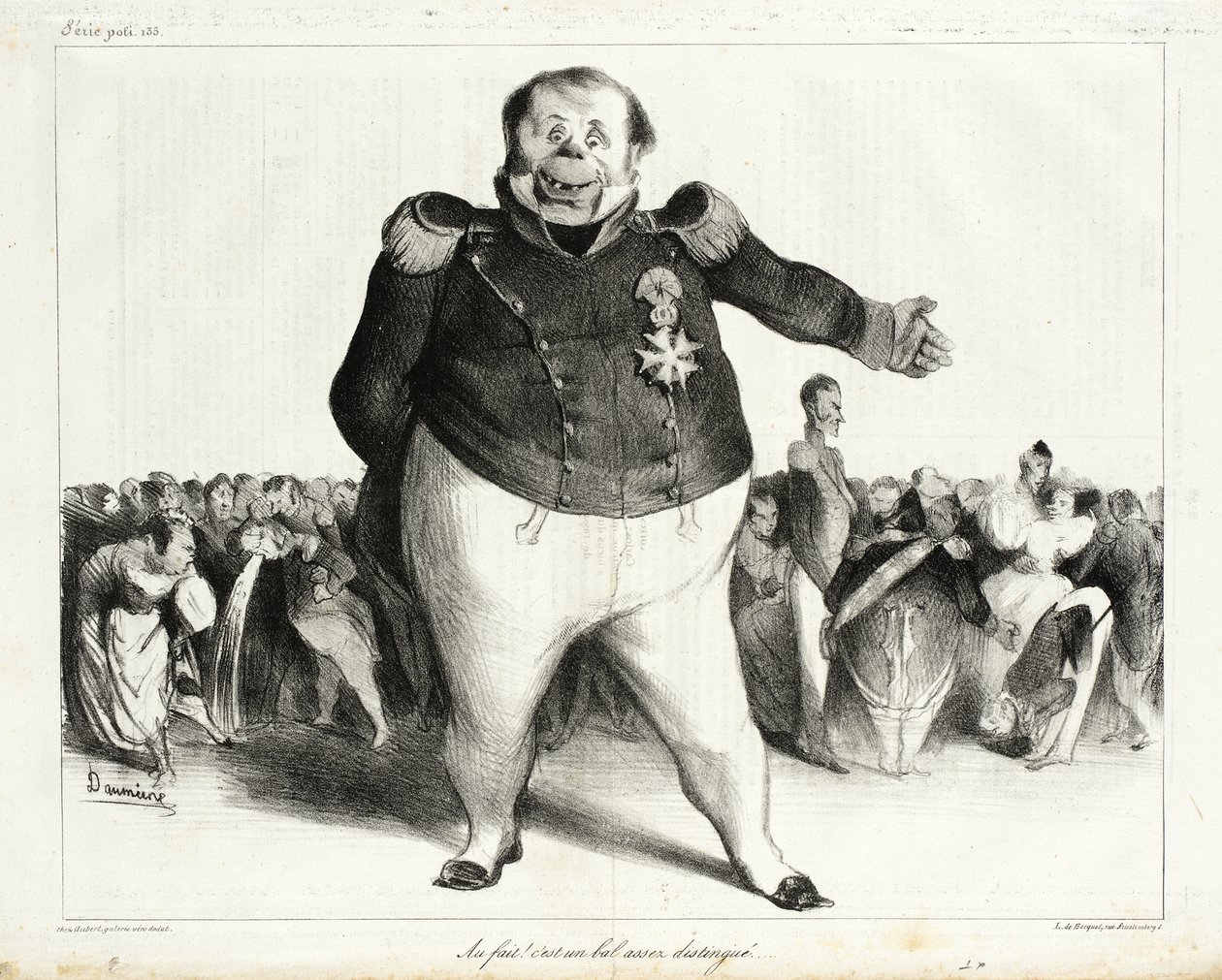 Doprawdy! To całkiem wytworny bal! autorstwa Honoré Daumier