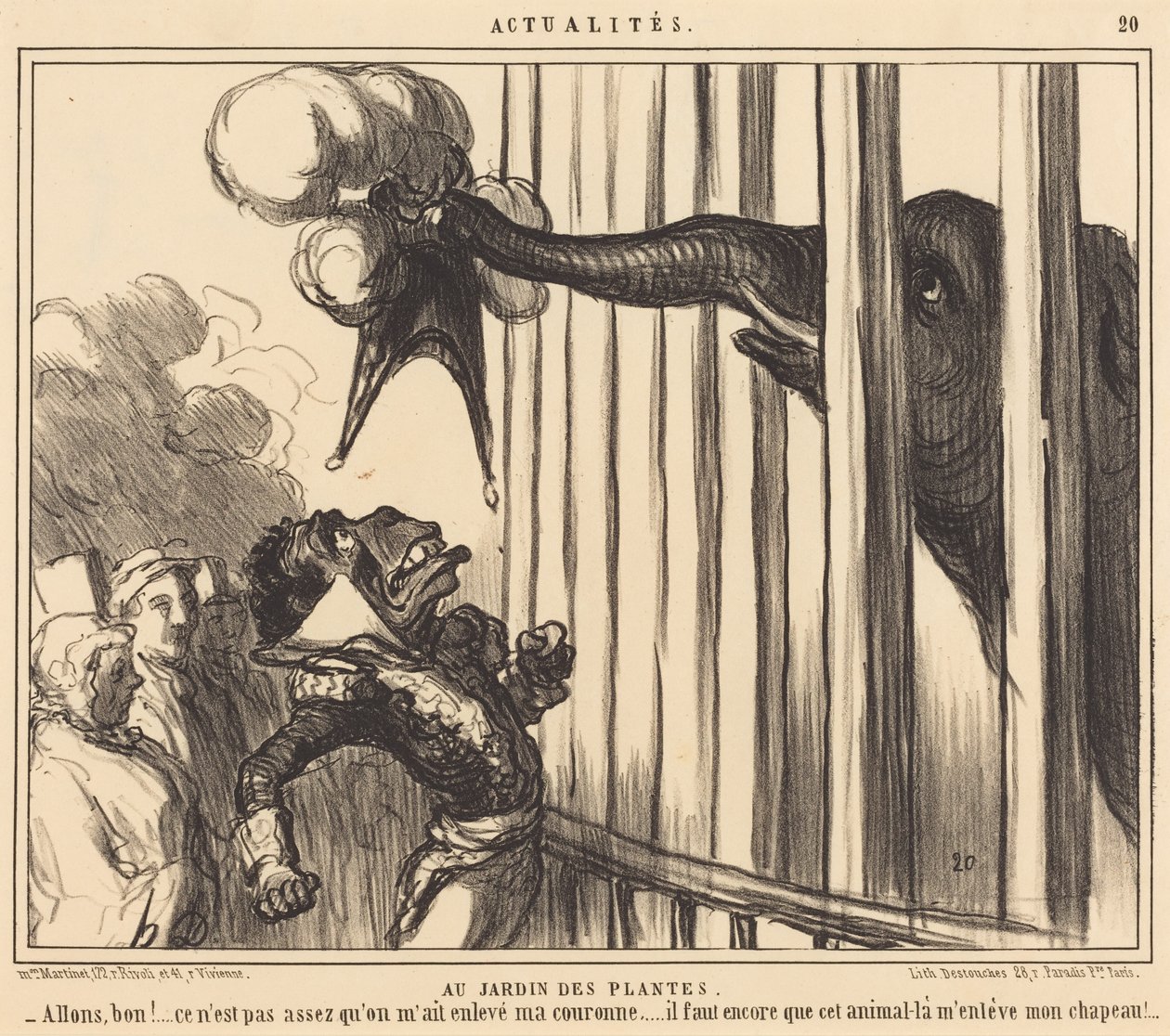 W Jardin des Plantes autorstwa Honoré Daumier