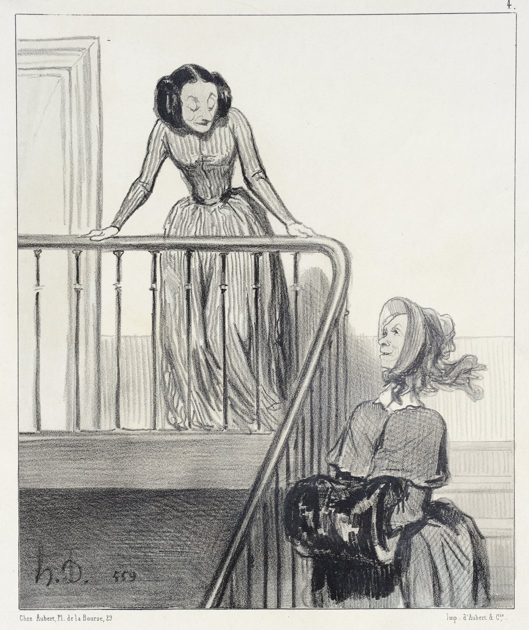 Do widzenia, Ofelio!... autorstwa Honoré Daumier