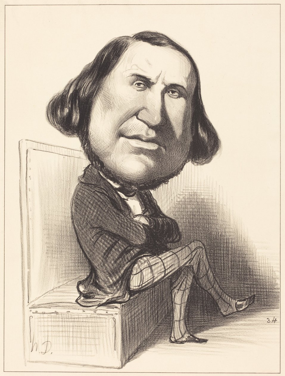 Auguste Avond autorstwa Honoré Daumier