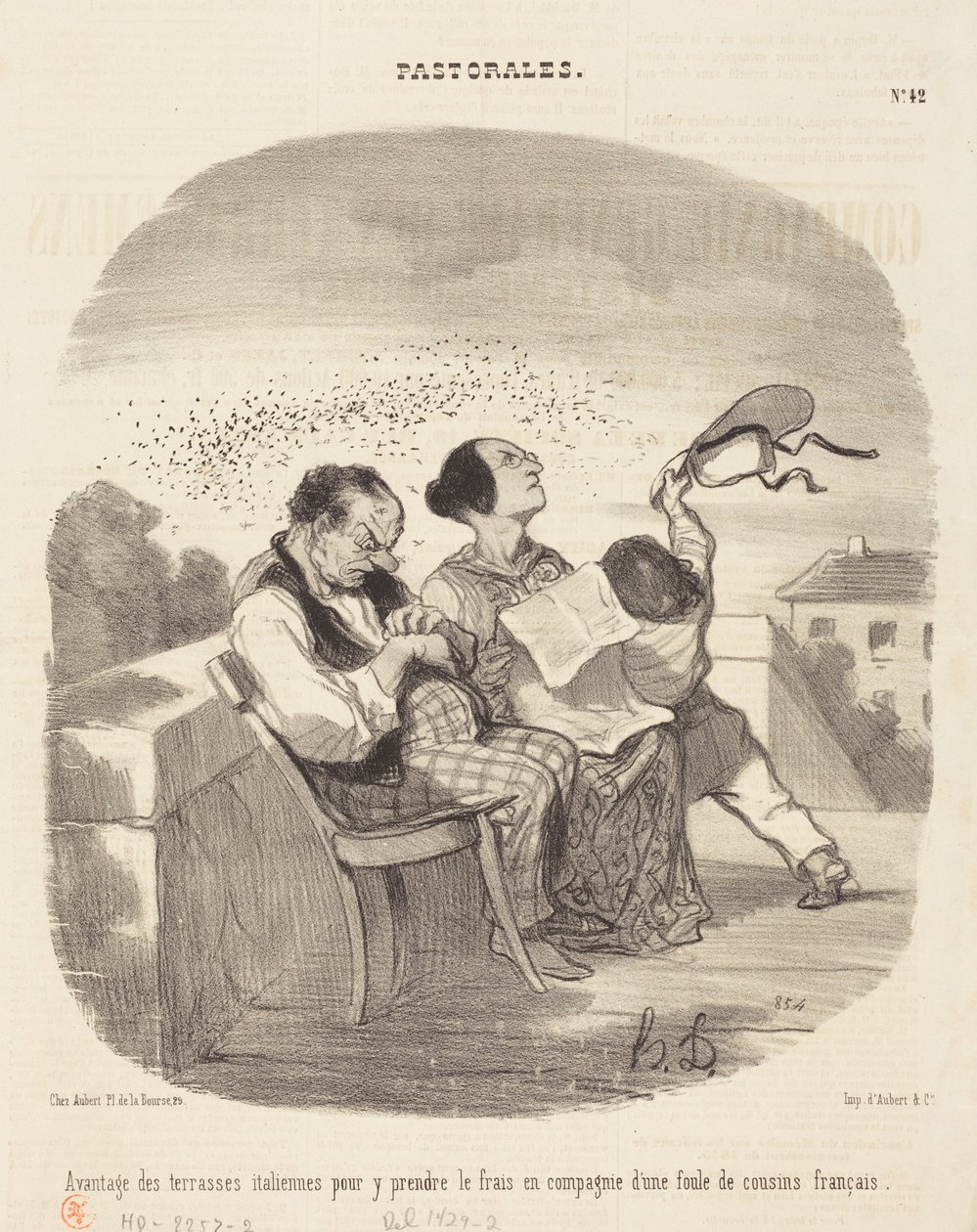 Zalety włoskich tarasów... autorstwa Honoré Daumier