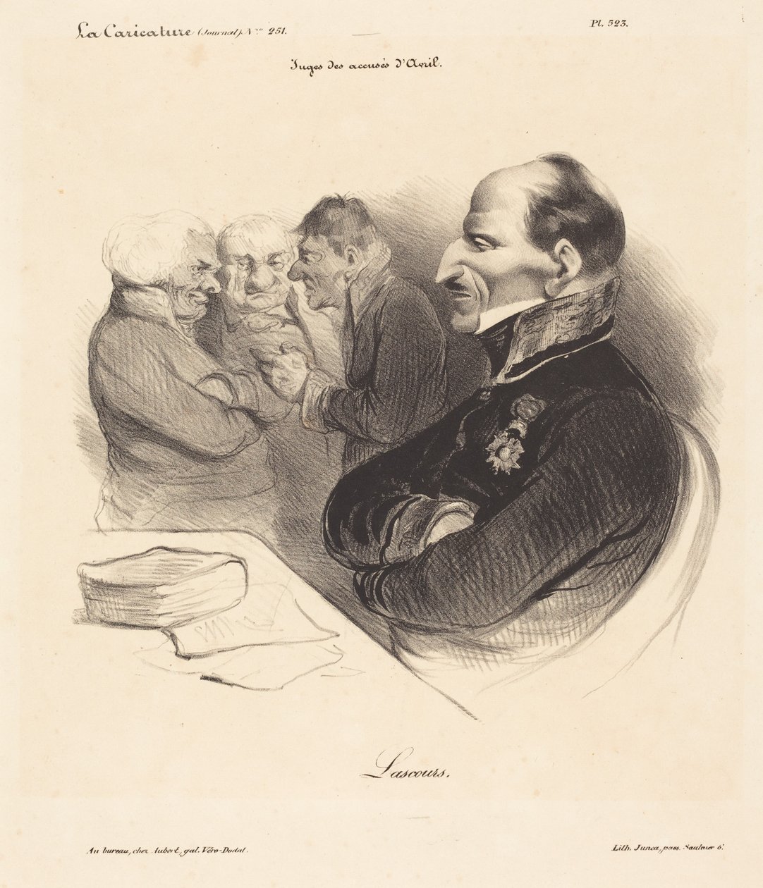 Baron de Lascours autorstwa Honoré Daumier