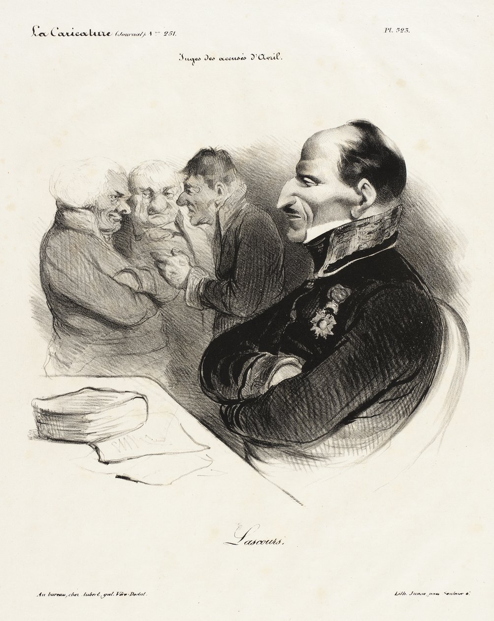 Baron de Lascours autorstwa Honoré Daumier