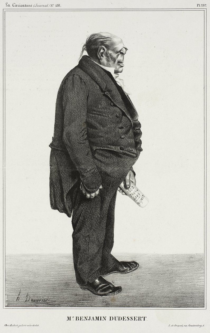 Benjamin Dudessert autorstwa Honoré Daumier