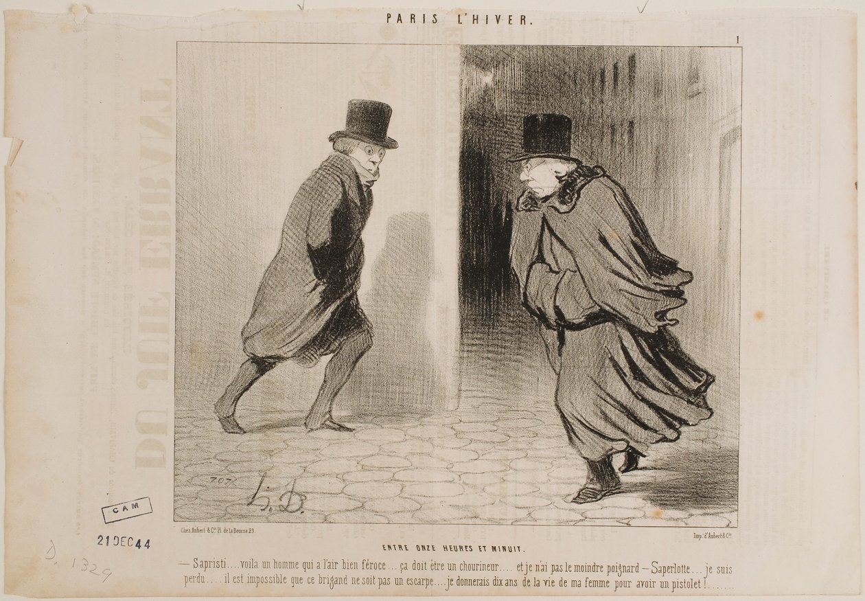Między godziną 11 a północą autorstwa Honoré Daumier