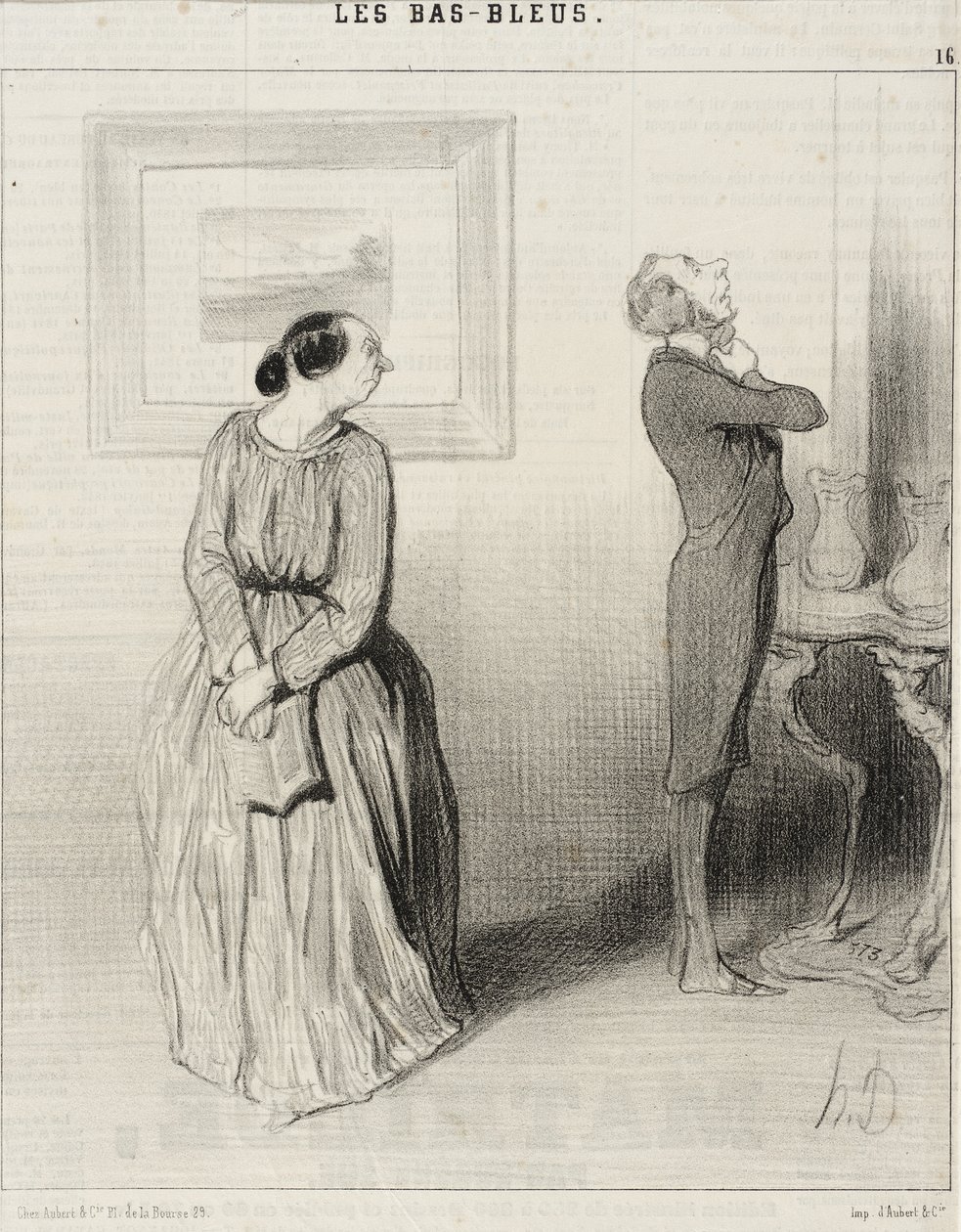 Kochanie... chodź i popraw mi kokardkę!... autorstwa Honoré Daumier