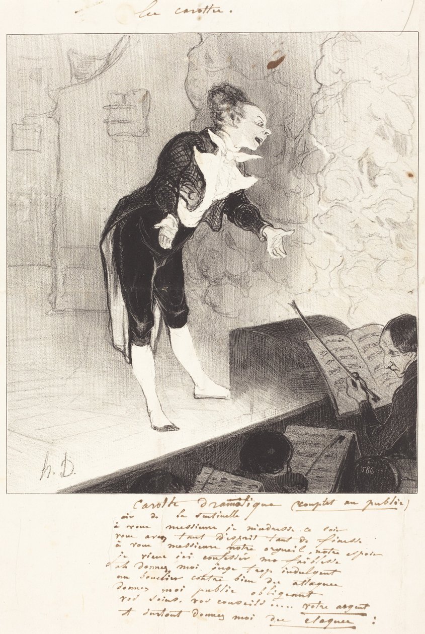 Dramatyczna marchewka autorstwa Honoré Daumier