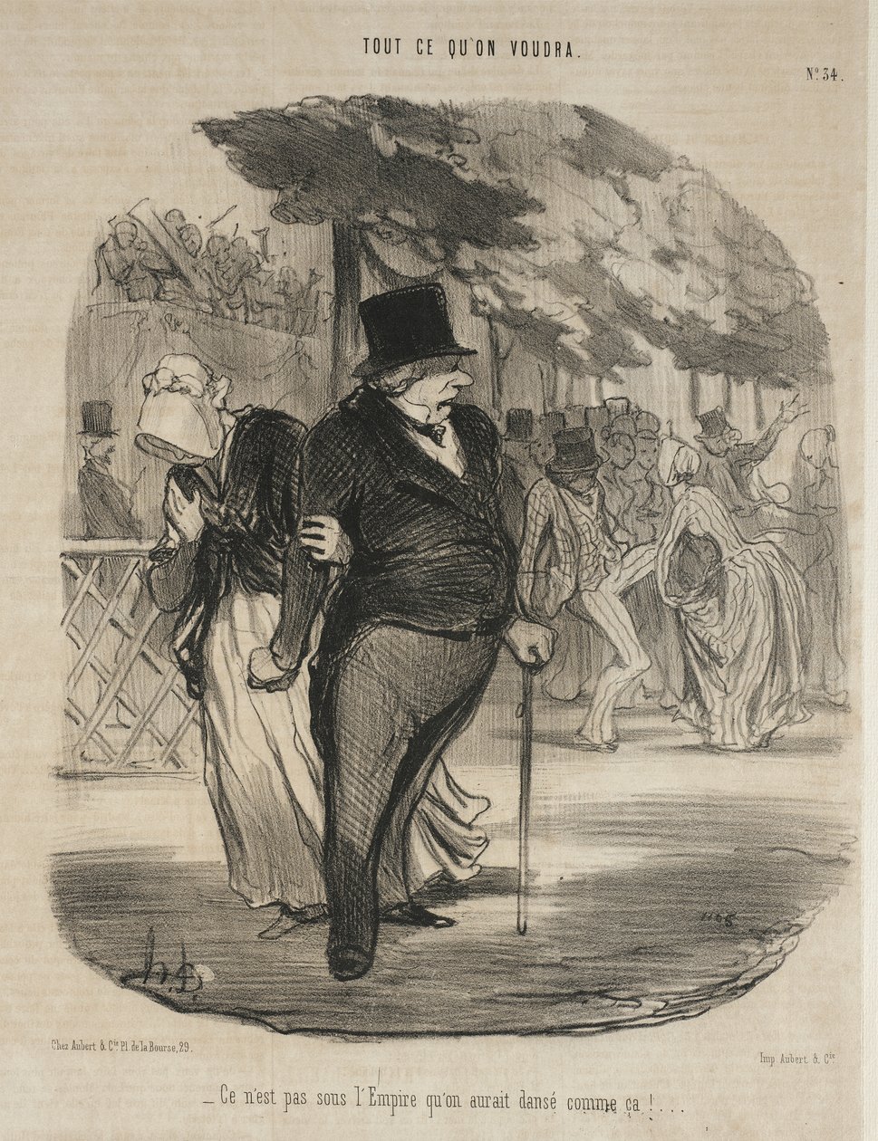 Za Cesarstwa nie tańczono by tak! ... autorstwa Honoré Daumier