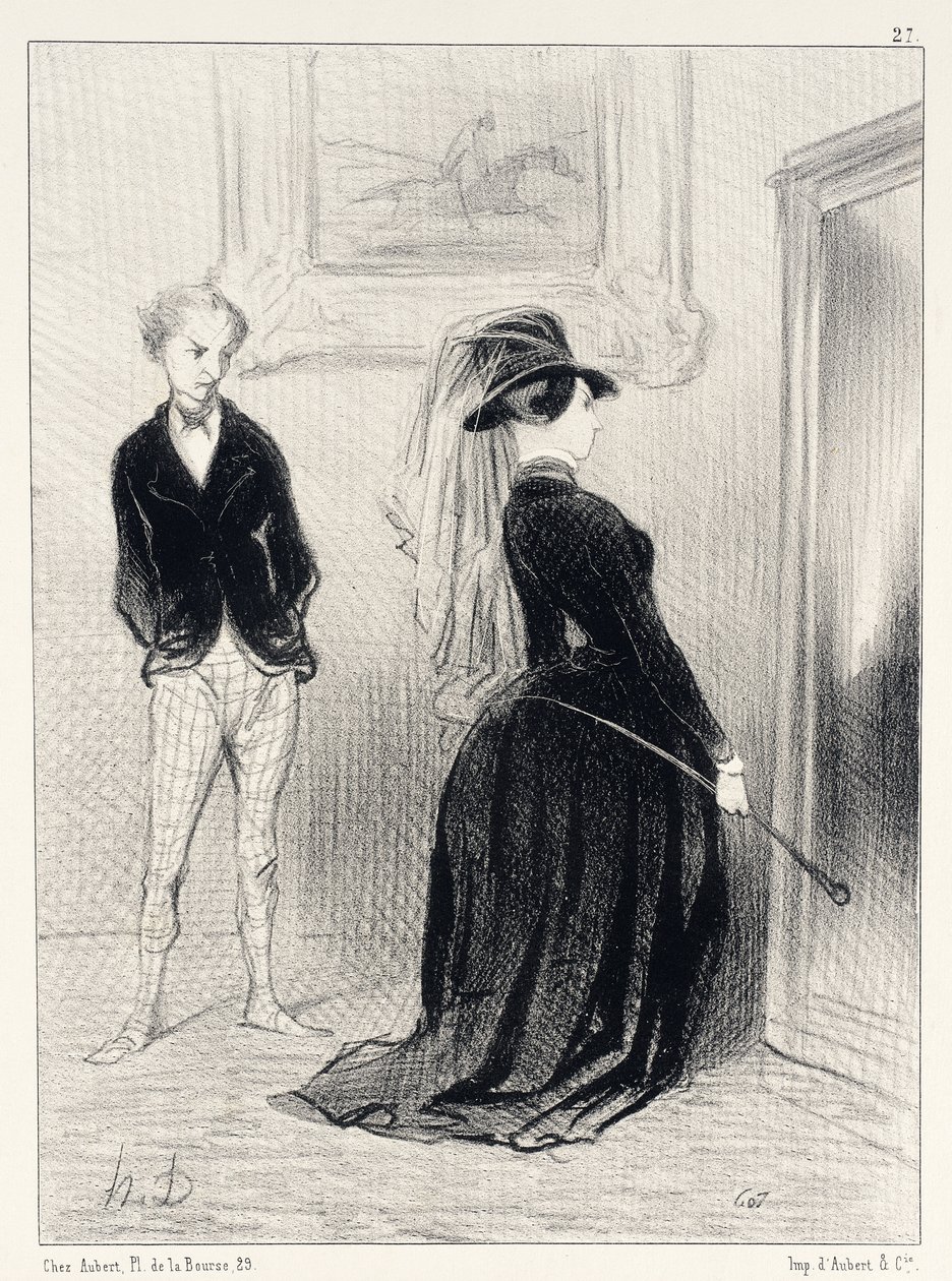 To dziwne… teraz już nie przychodzą mi do głowy żadne pomysły… autorstwa Honoré Daumier