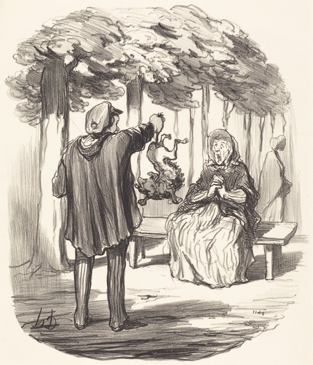 Czy to tam jest pański pies? autorstwa Honoré Daumier