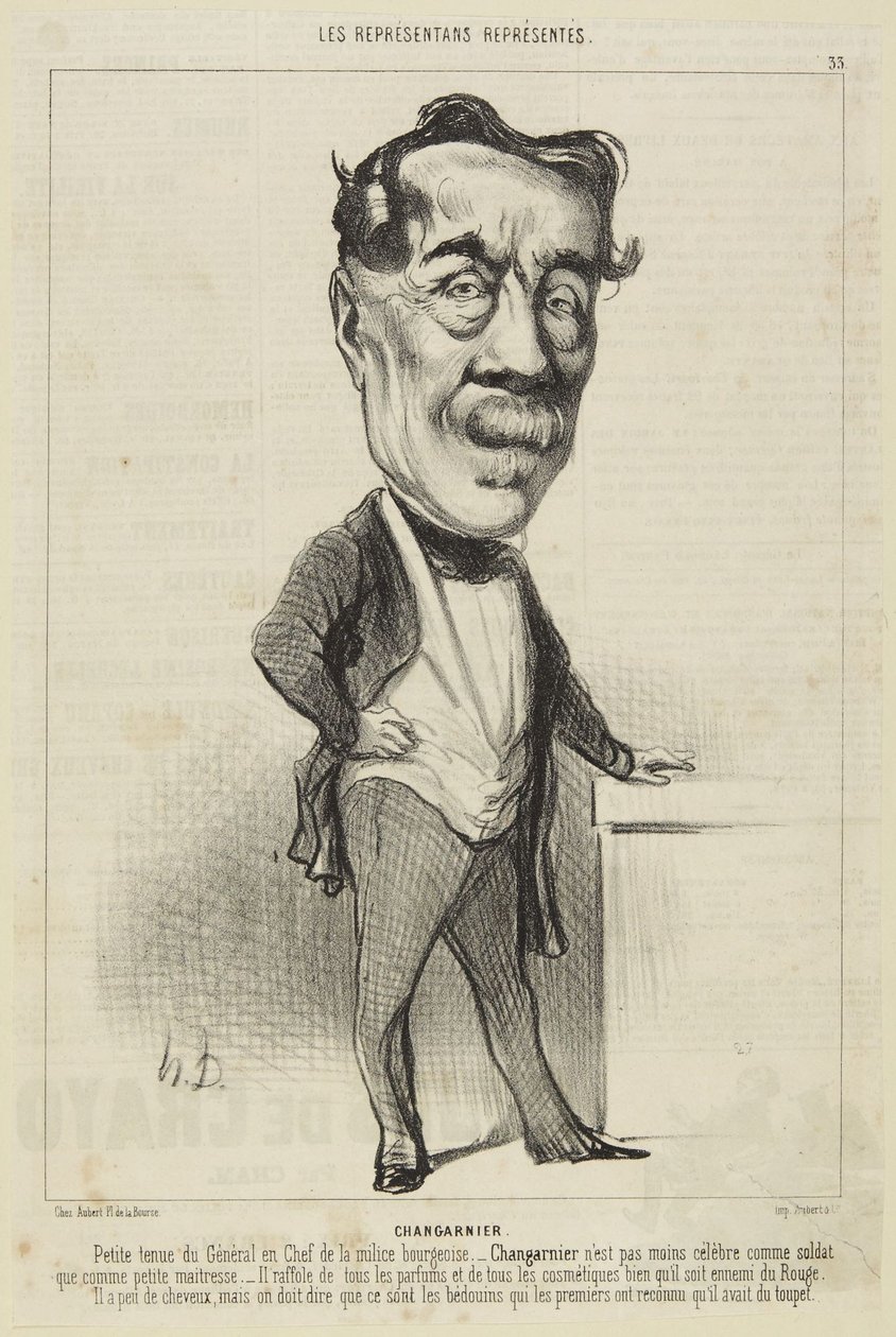 Changarnier autorstwa Honoré Daumier
