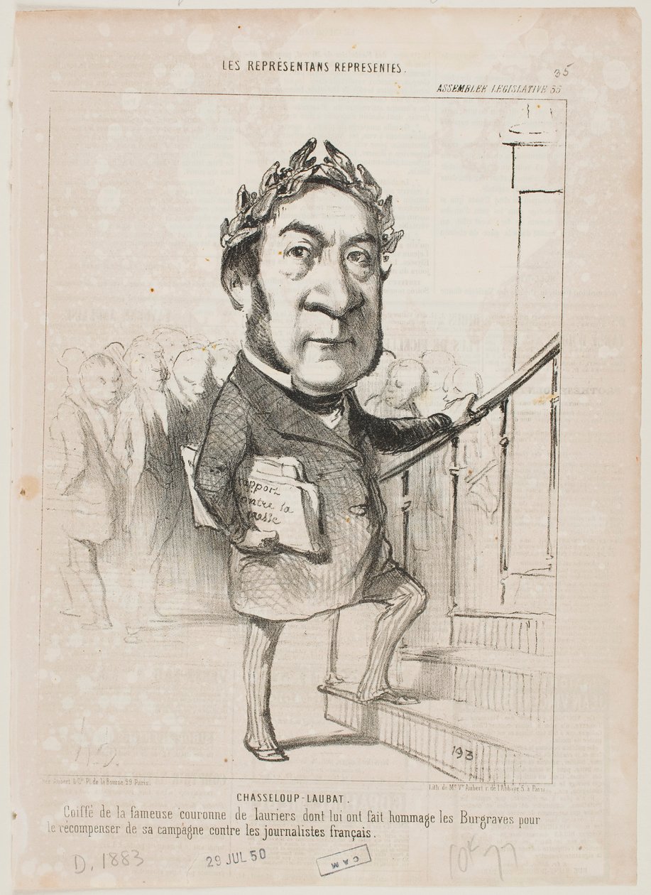 Chasseloup-Laubat autorstwa Honoré Daumier