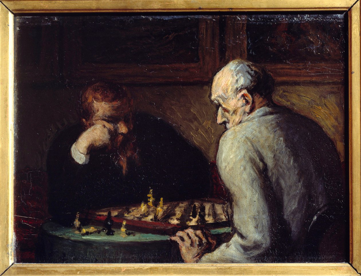 Szachiści – Honore Daumier (1808-1879) XIX wiek autorstwa Honoré Daumier