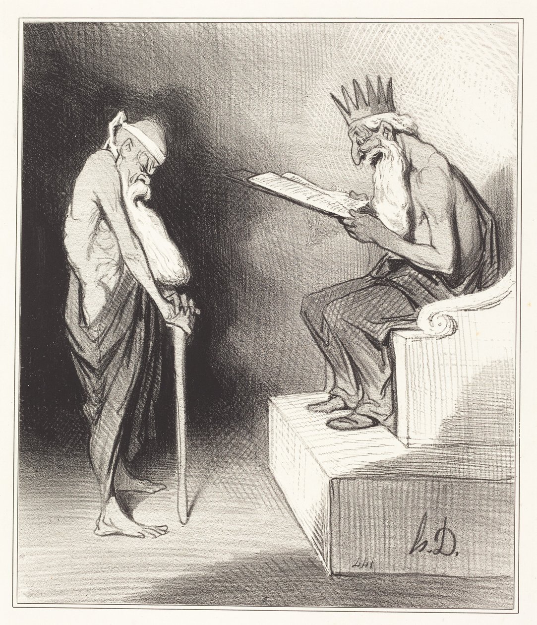Łaskawość Minosa autorstwa Honoré Daumier
