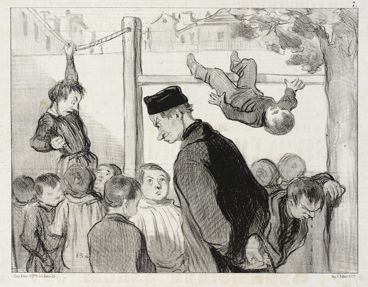 Jak gimnastyka kształtuje kończyny... autorstwa Honoré Daumier