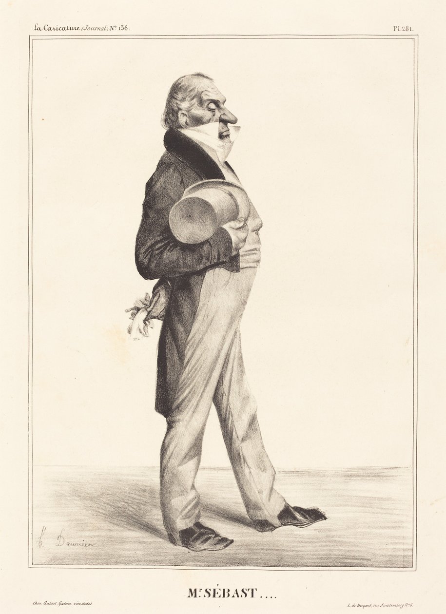 Hrabia Horace Sébastiani autorstwa Honoré Daumier