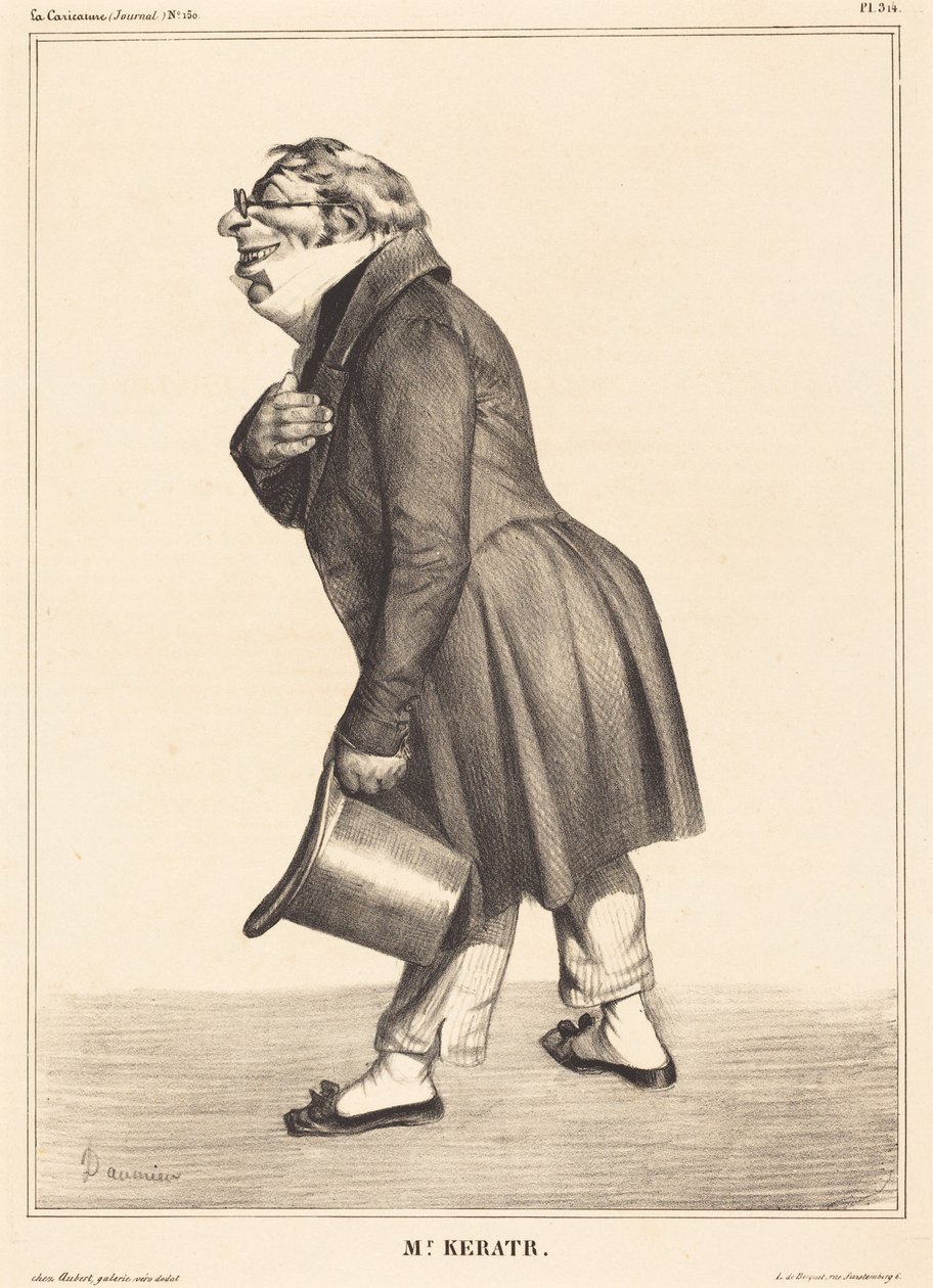 Hrabia de Kératry autorstwa Honoré Daumier