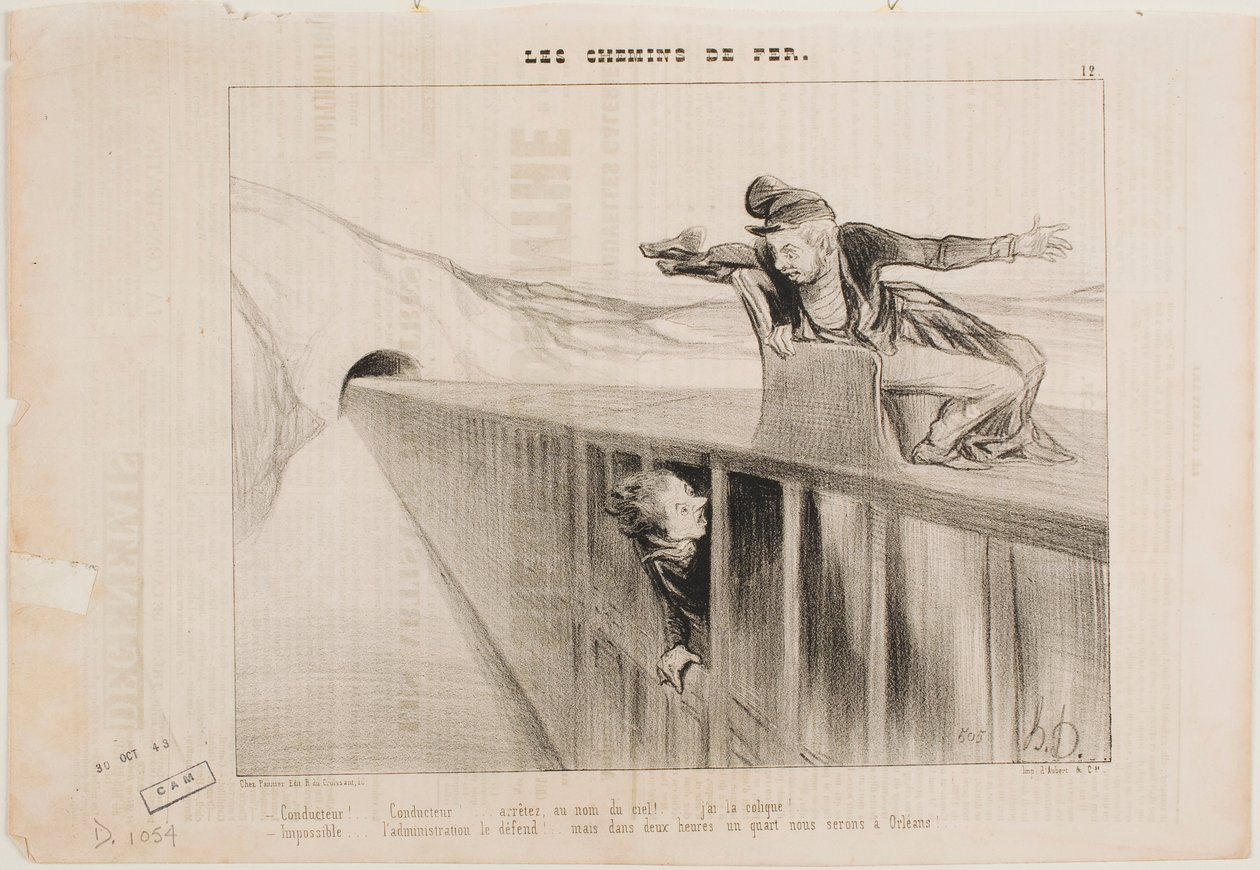 Konduktorze! Konduktorze! autorstwa Honoré Daumier