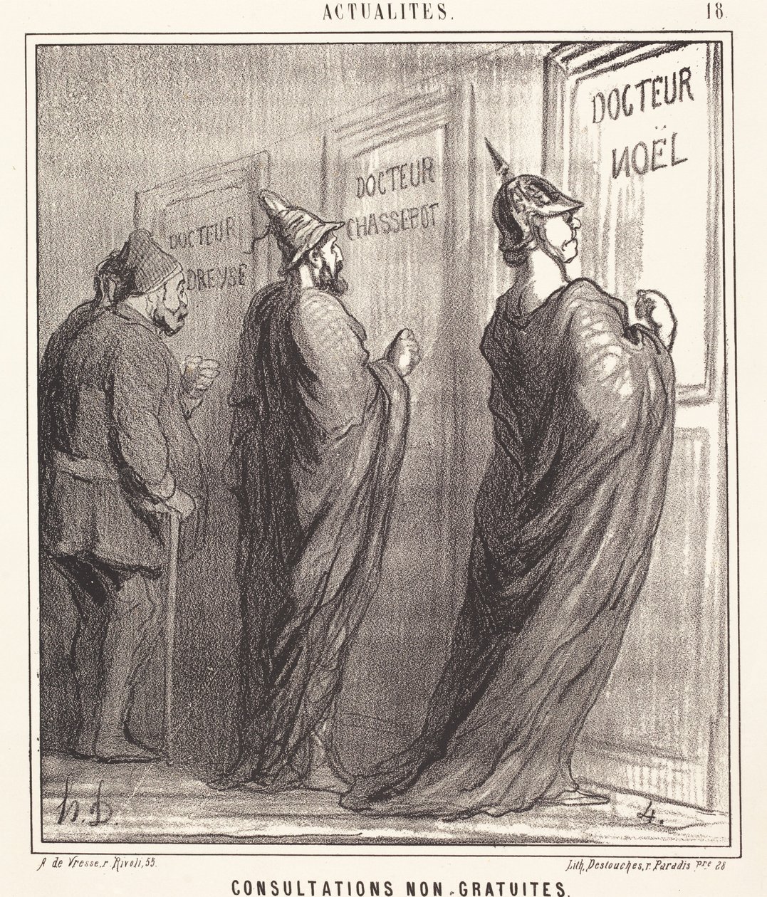 Konsultacje nie są bezpłatne autorstwa Honoré Daumier