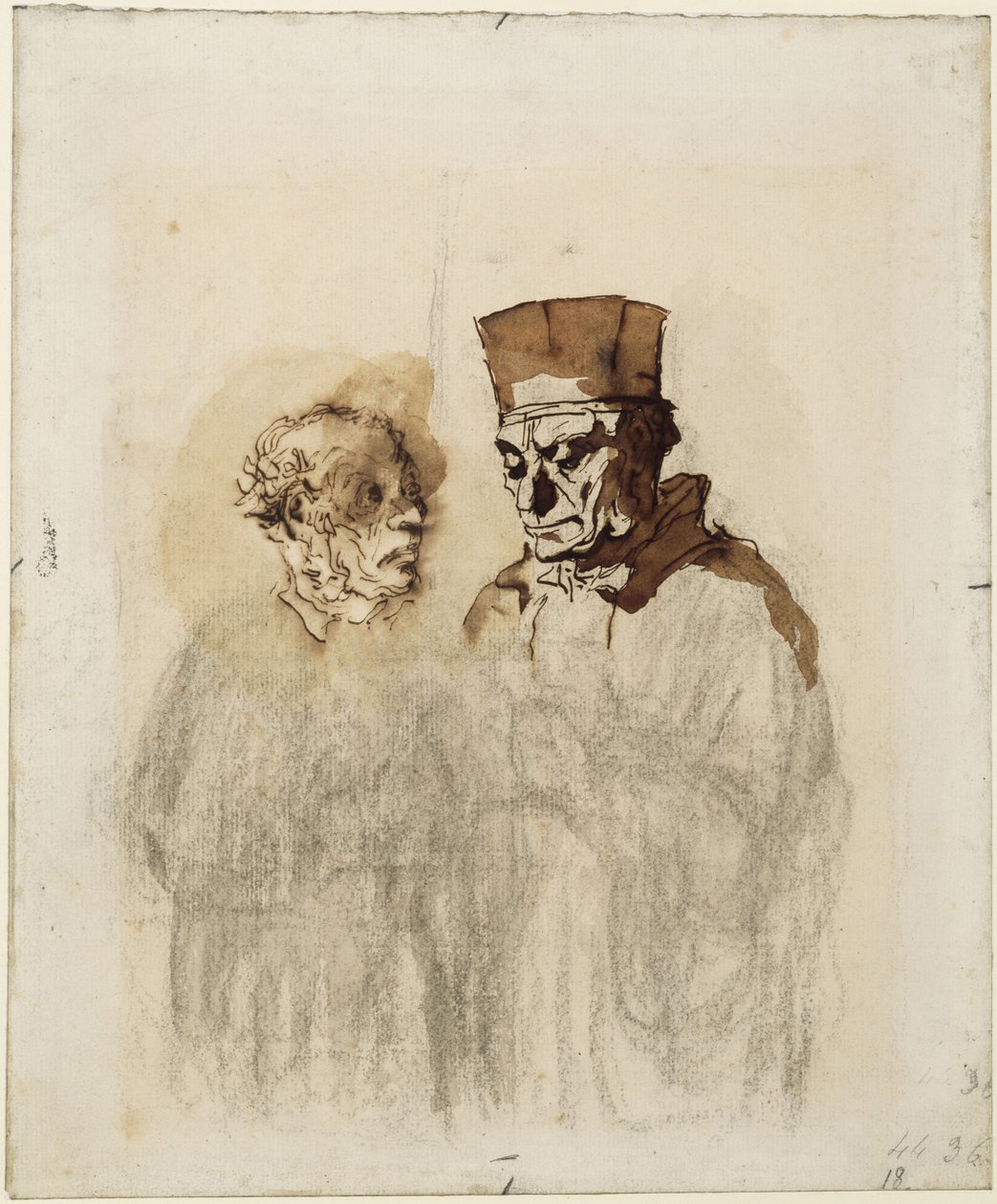 Adwokat i jego klient autorstwa Honoré Daumier