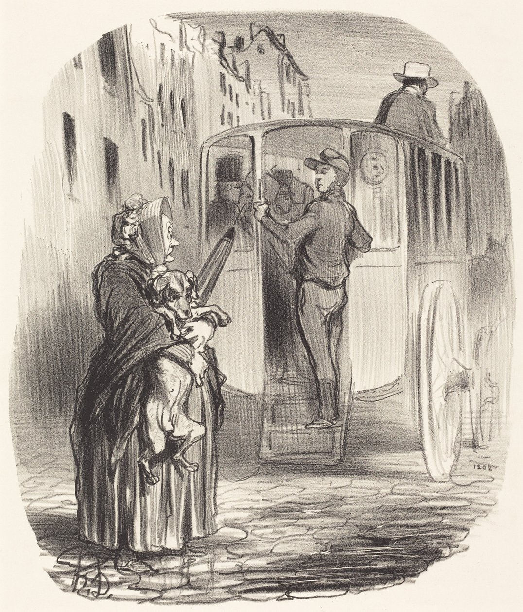Przykro mi, obywatelko... nie przyjmuję psów... autorstwa Honoré Daumier