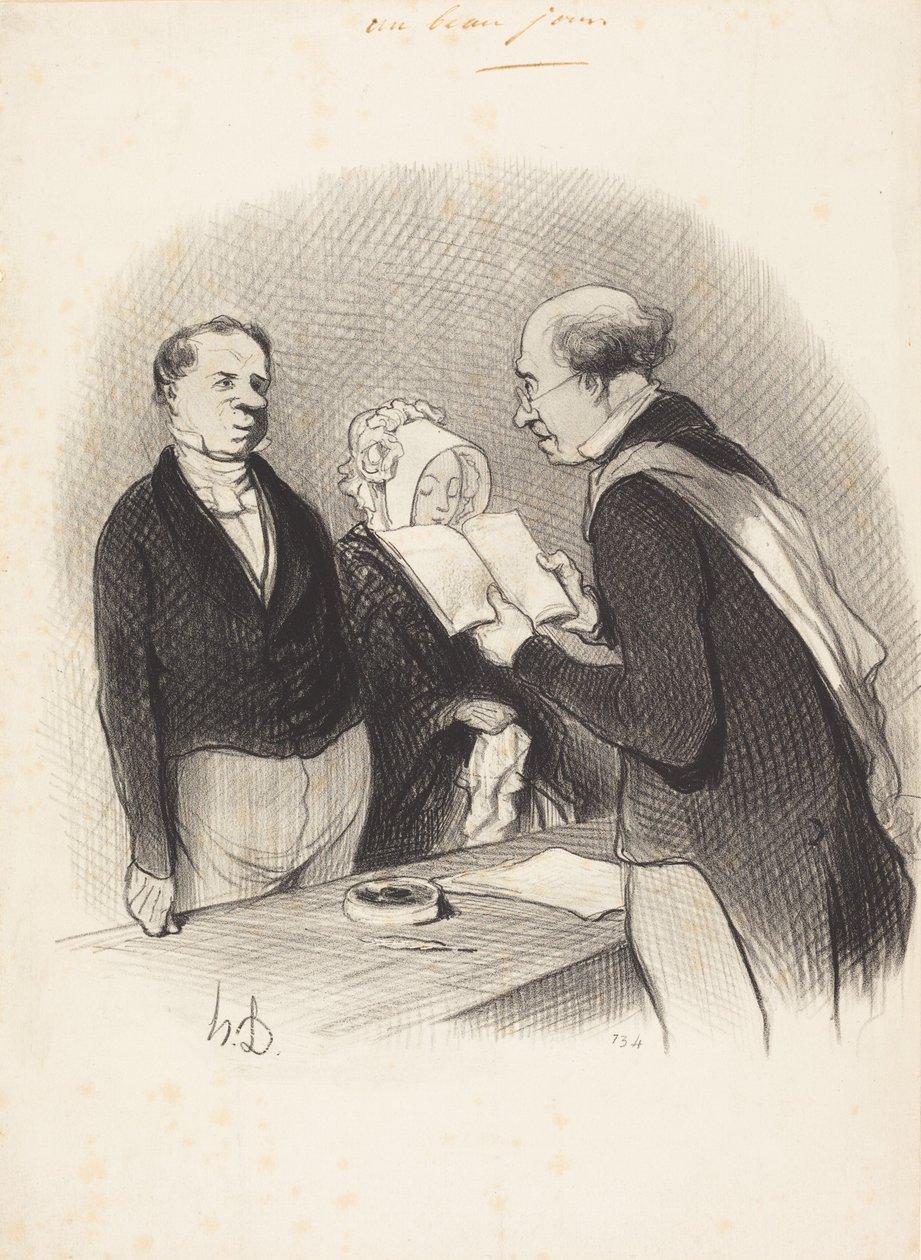 W obecności pana burmistrza autorstwa Honoré Daumier