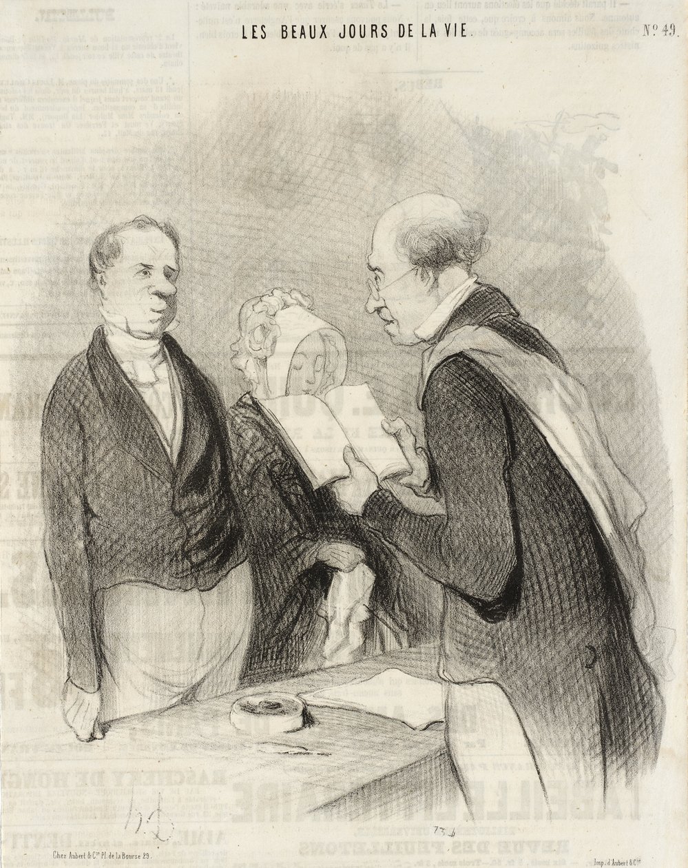 Przed burmistrzem autorstwa Honoré Daumier