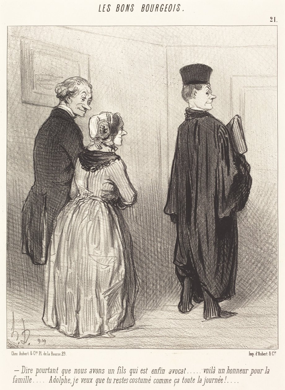 Powiedzieć... że mamy syna, który jest... adwokatem... autorstwa Honoré Daumier