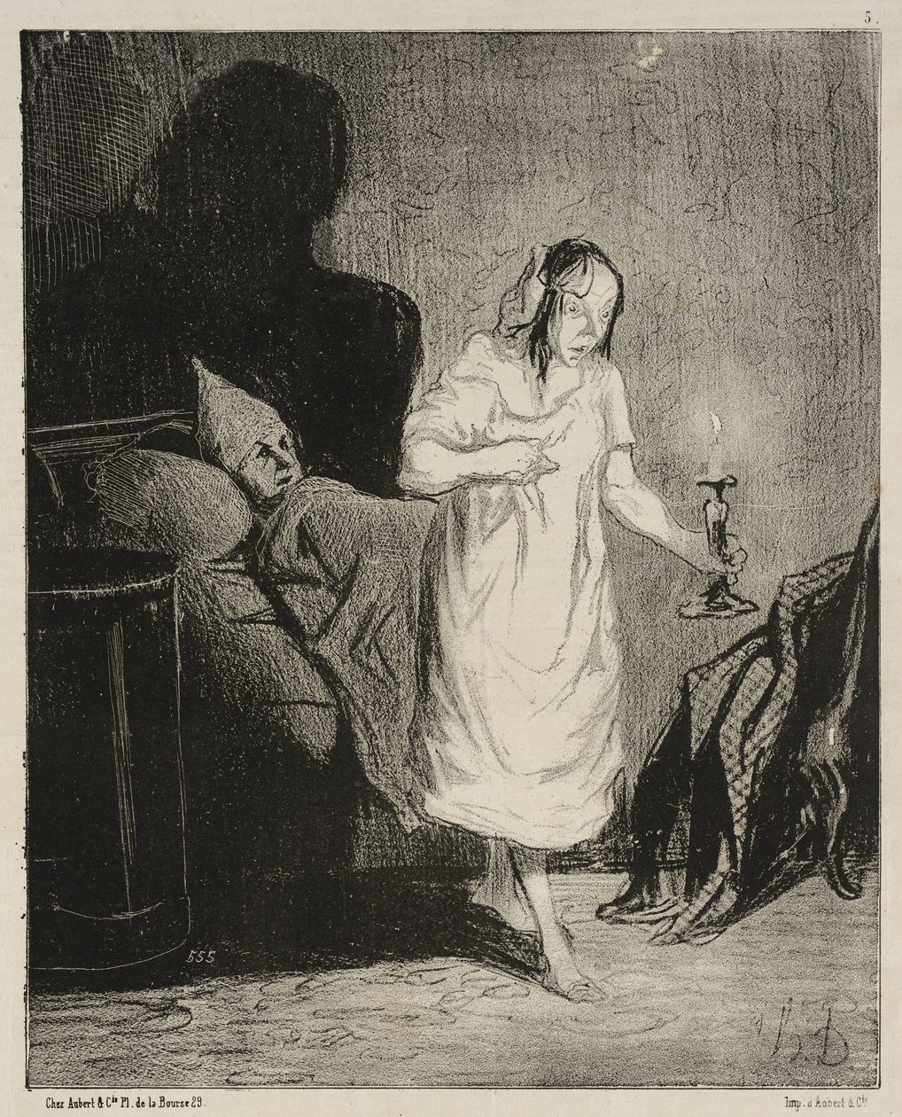 Powiedz, Bichette ... o czym myślisz ... autorstwa Honoré Daumier