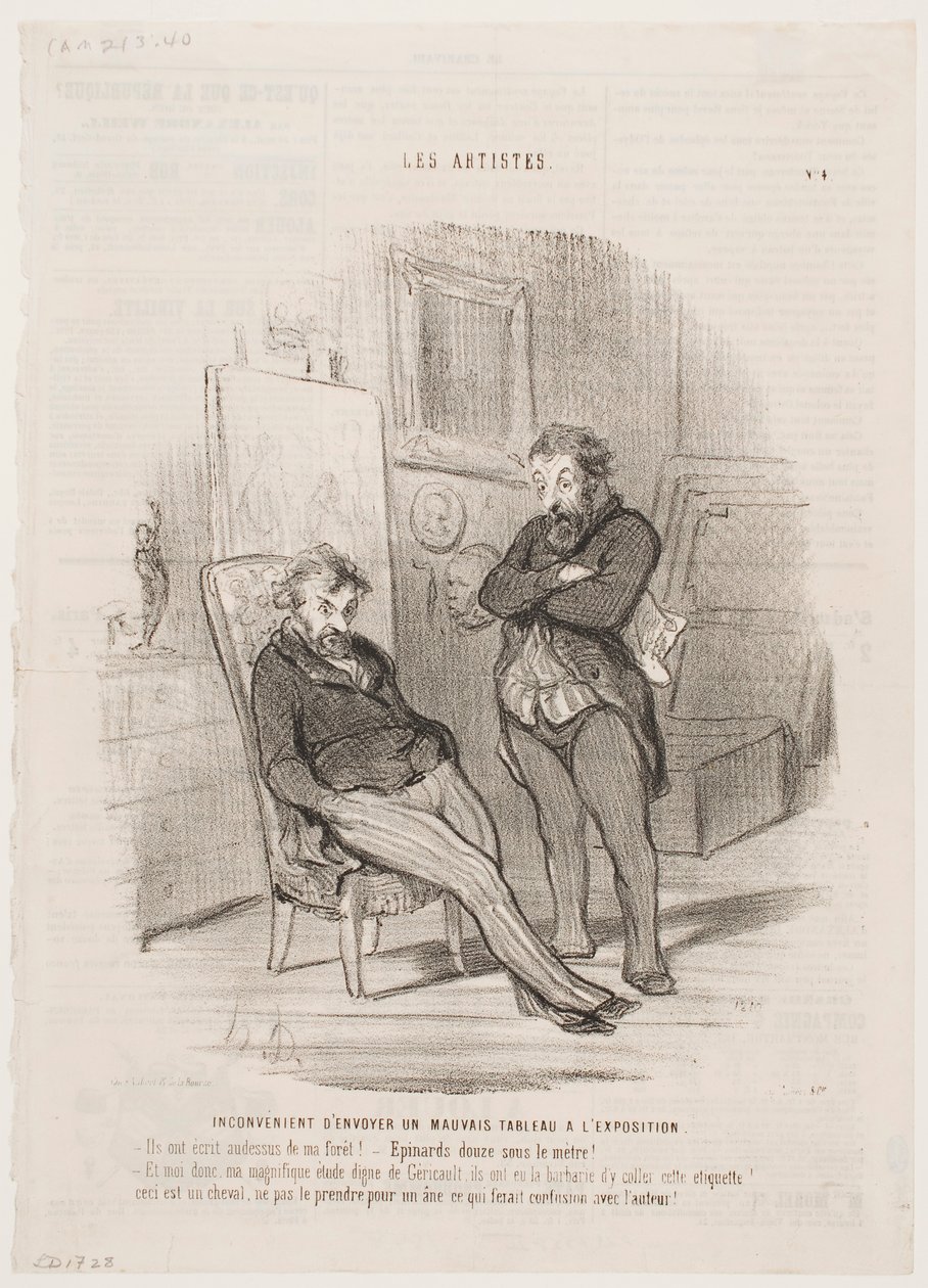 Wada wysłania złego obrazu na wystawę autorstwa Honoré Daumier