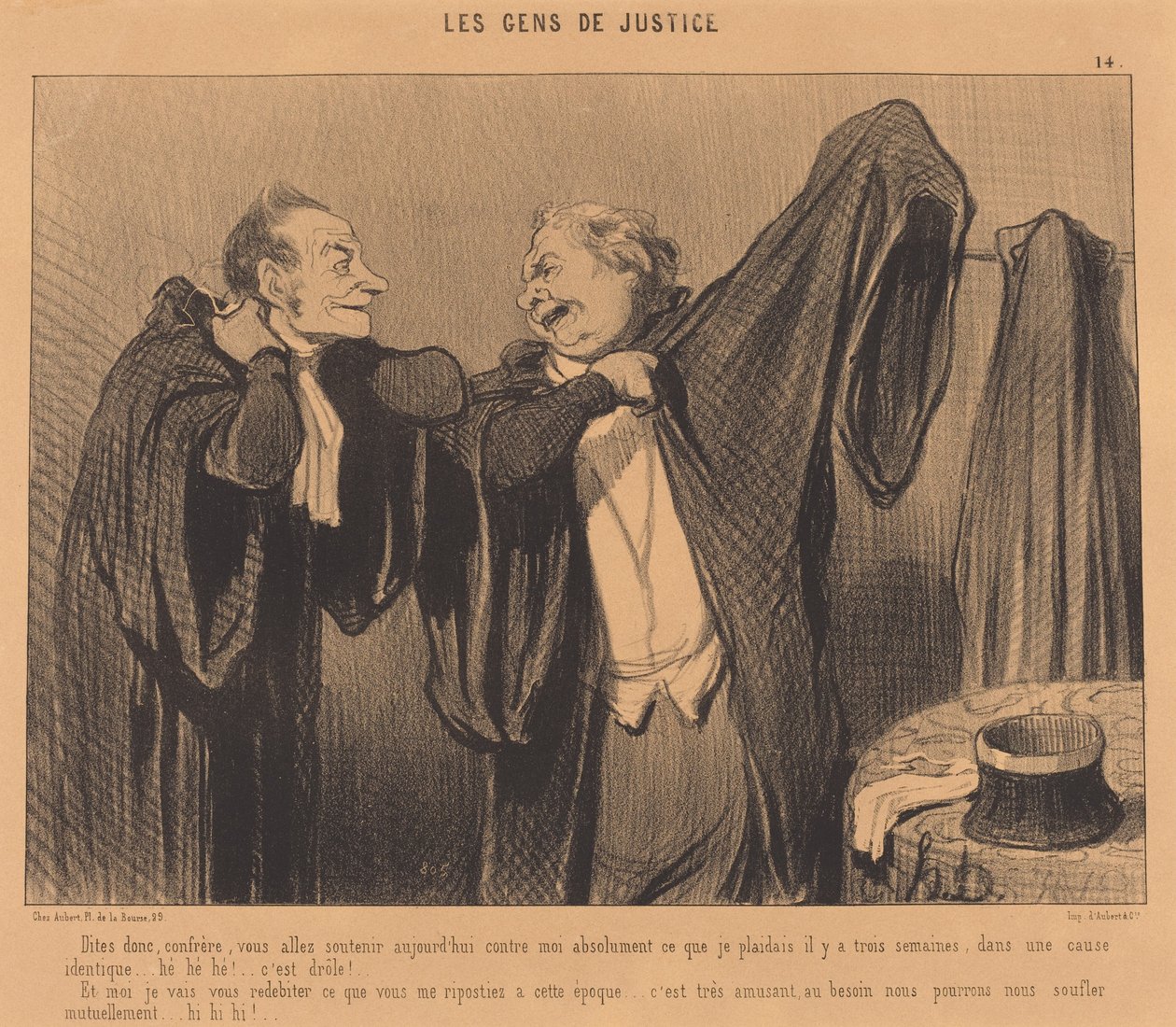 Sagen Sie mal, Kollege, Sie werden unterstützen... autorstwa Honoré Daumier