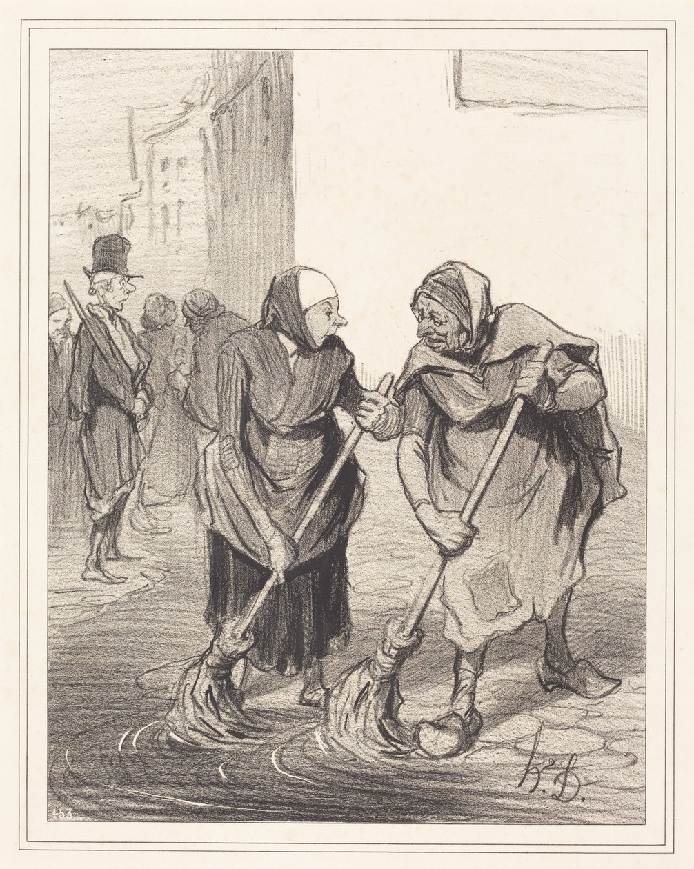 Proszę pani, matko Giboulard... autorstwa Honoré Daumier