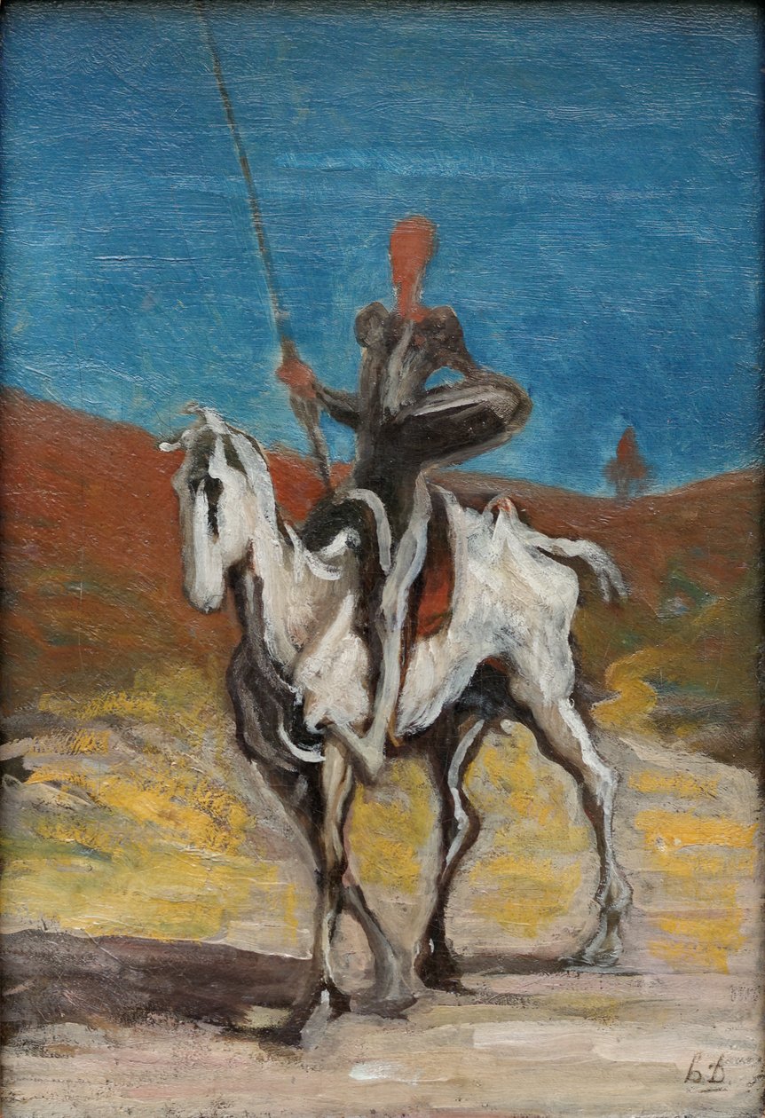 Don Kichot i Sancho Pansa autorstwa Honoré Daumier