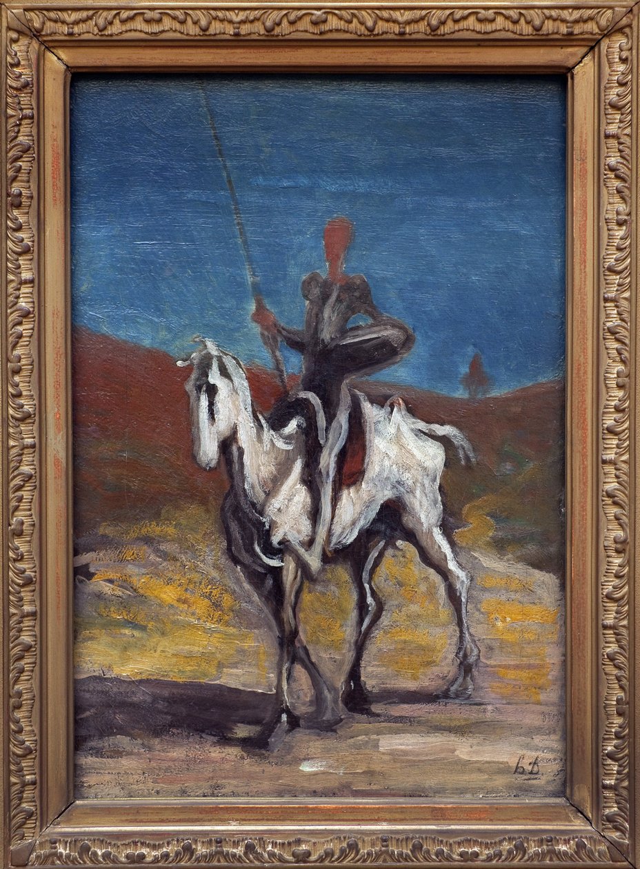 Don Kichot. Obraz Honore Daumiera (1808-1879), olej na płótnie, ok. 1868 r. Sztuka francuska autorstwa Honoré Daumier