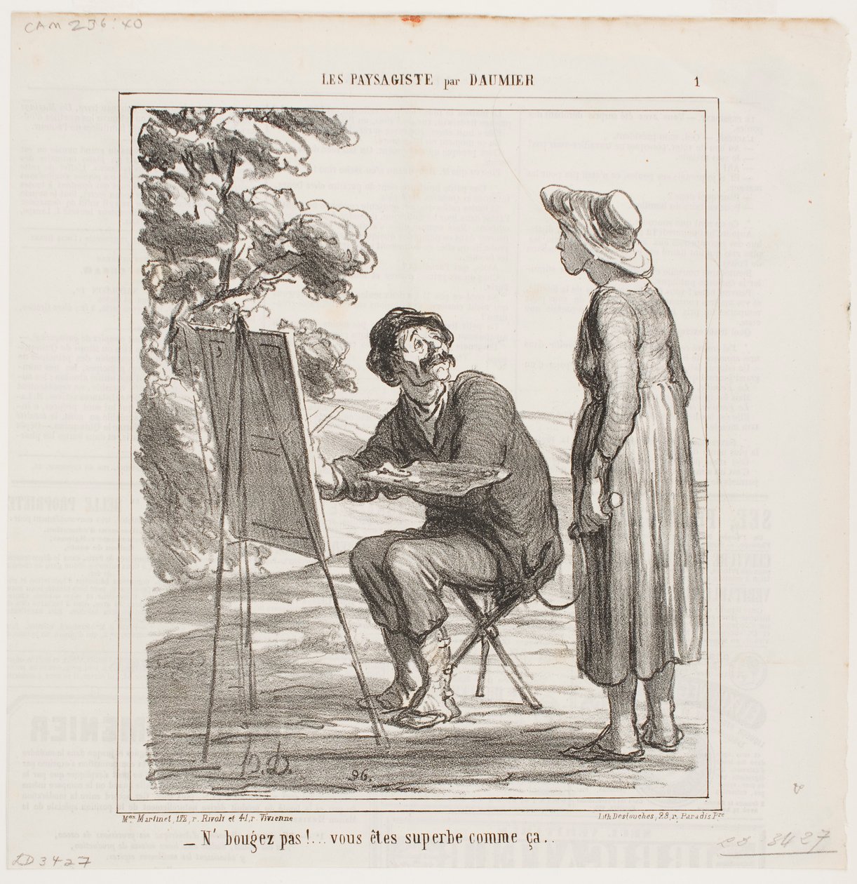Nie ruszaj się… jesteś wspaniała właśnie taka, jaka jesteś… autorstwa Honoré Daumier