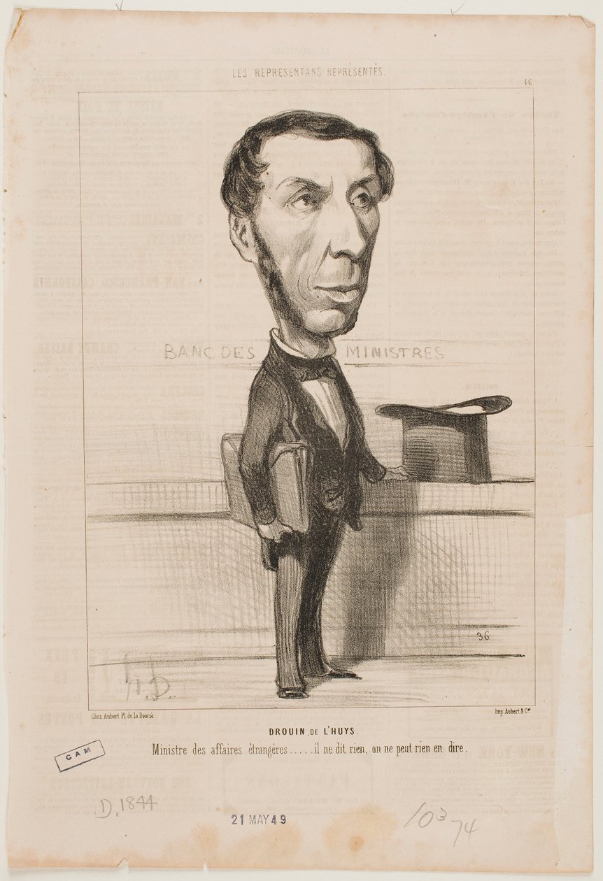 Drouin de L’Huys autorstwa Honoré Daumier