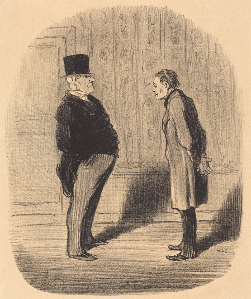 No cóż, proszę pana, a moje trzy warunki... autorstwa Honoré Daumier
