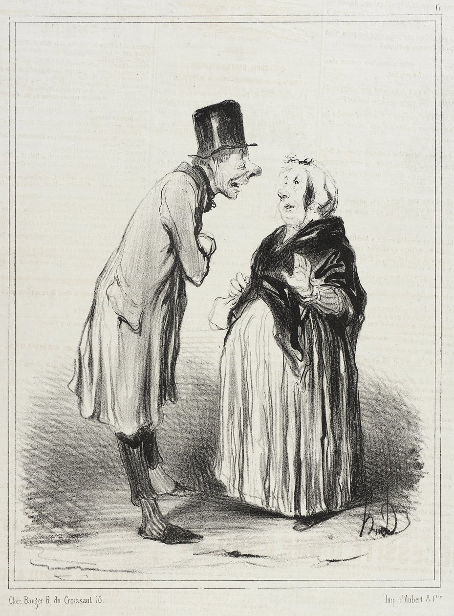 No właśnie! Tak właśnie jest, jak wam mówię, dziewczynko... autorstwa Honoré Daumier