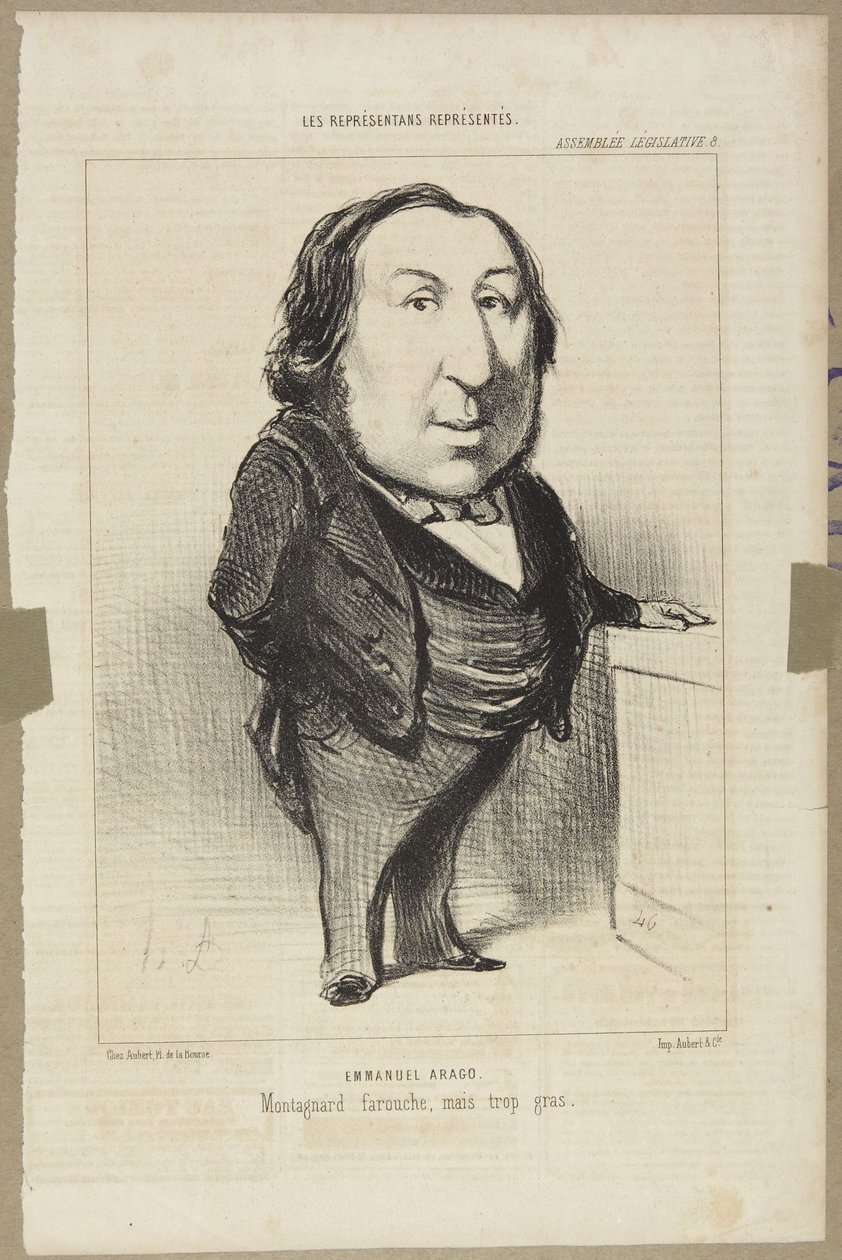 Emmanuel Arago autorstwa Honoré Daumier