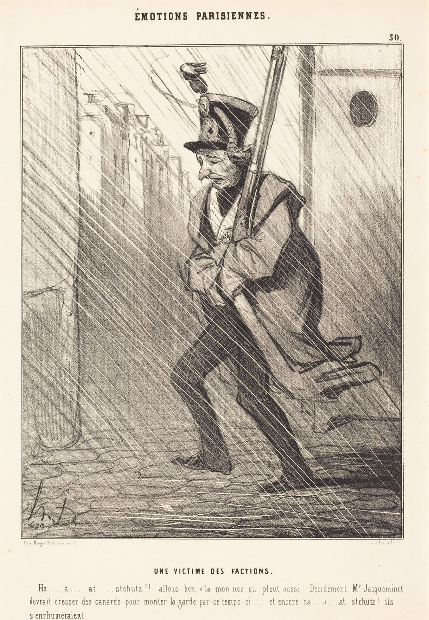 Paryskie emocje: ofiara walk frakcyjnych autorstwa Honoré Daumier