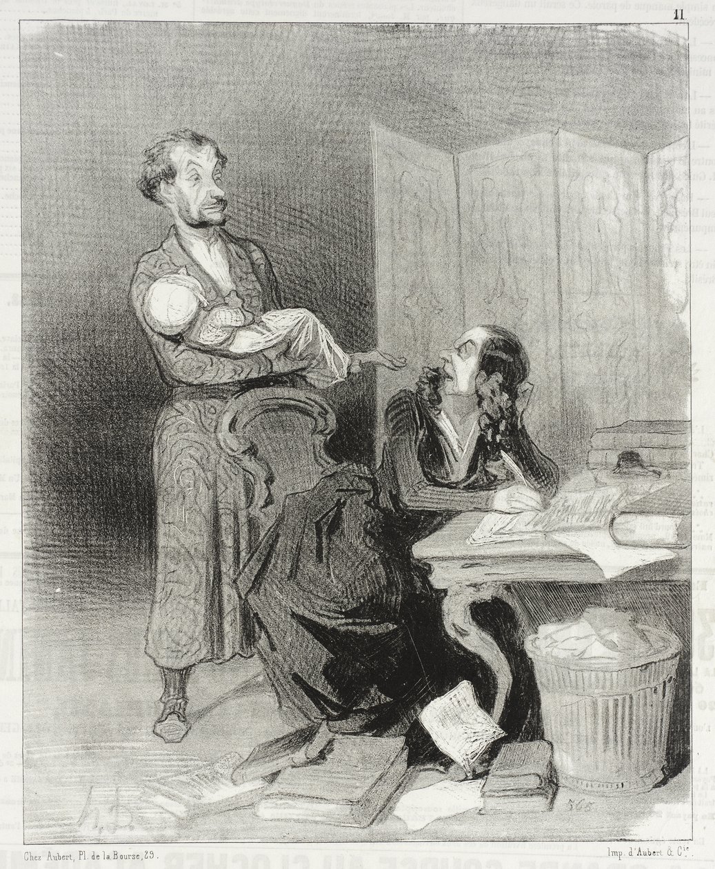 Zabierzcie to dalej ... nie można pracować ... autorstwa Honoré Daumier