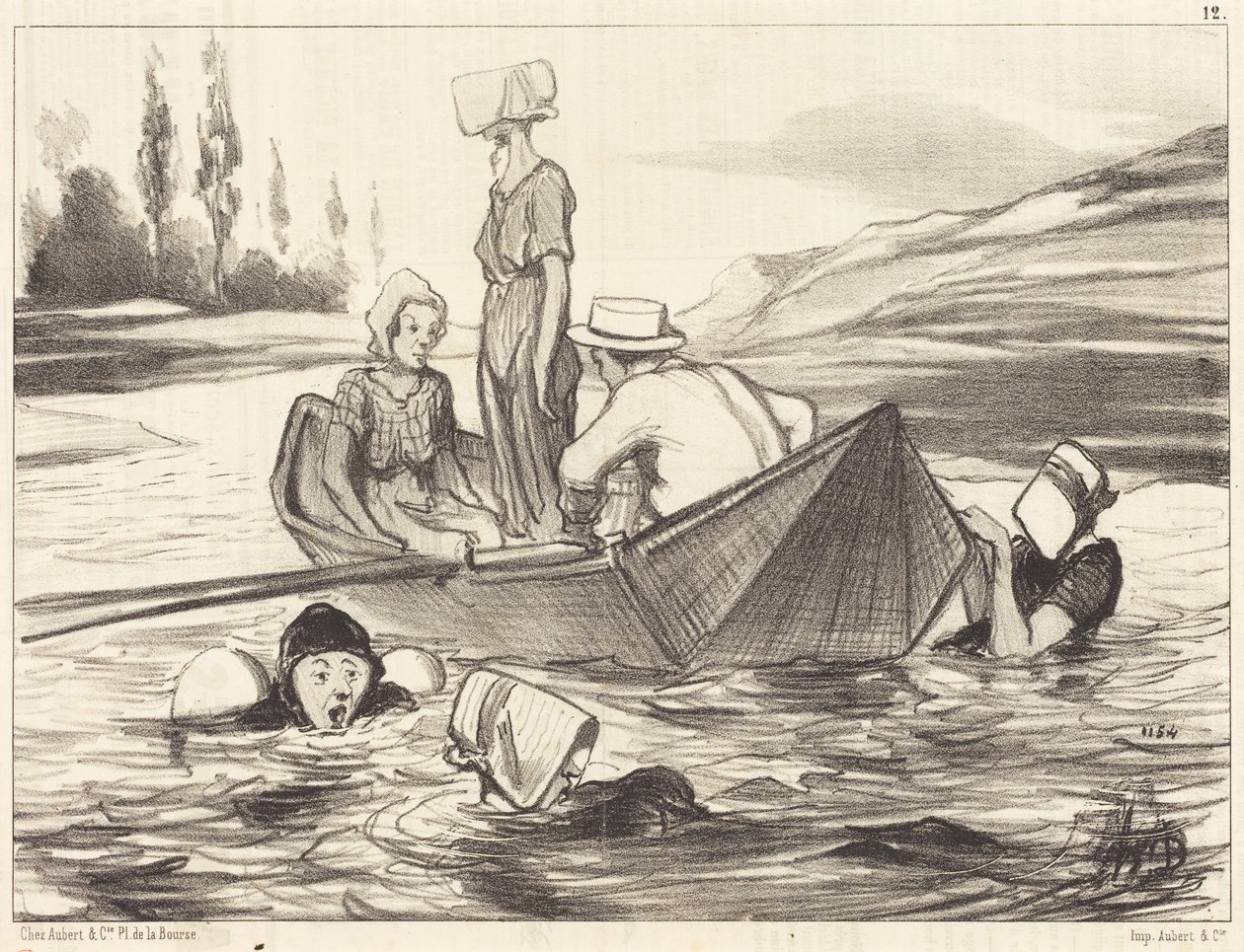 Na otwartym morzu autorstwa Honoré Daumier