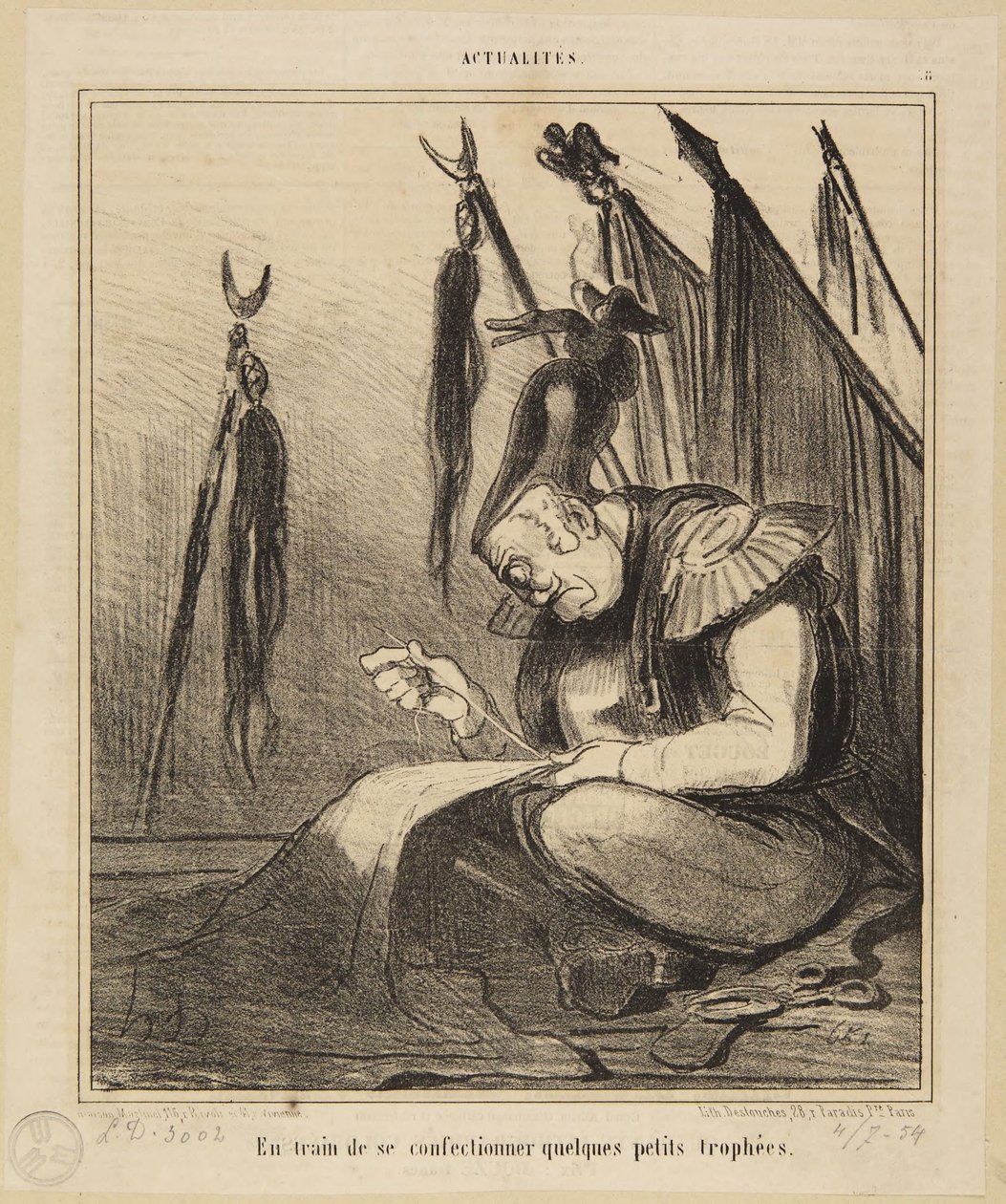 „Właśnie robi dla niego kilka małych pucharów.” autorstwa Honoré Daumier
