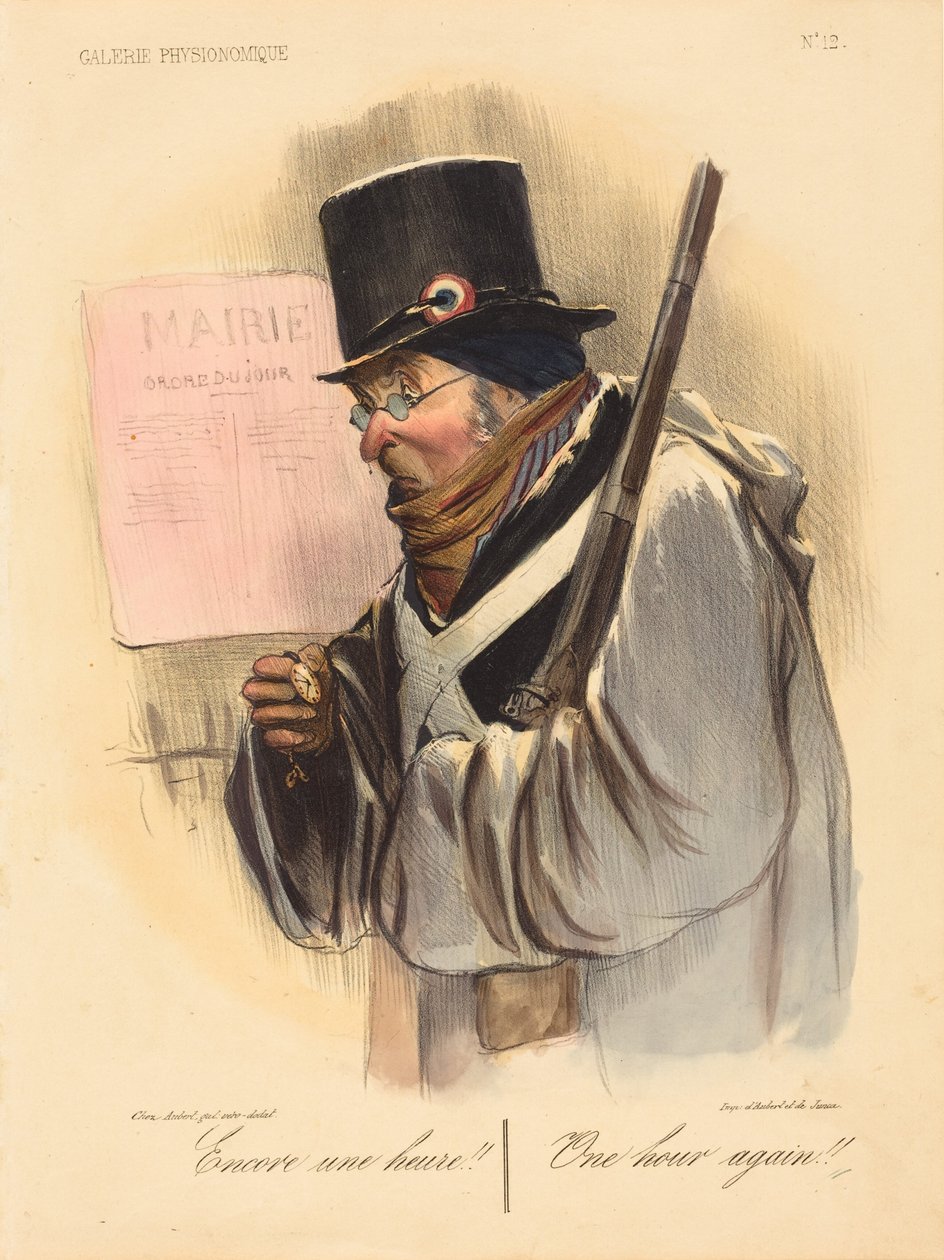 Jeszcze jedna godzina!! autorstwa Honoré Daumier