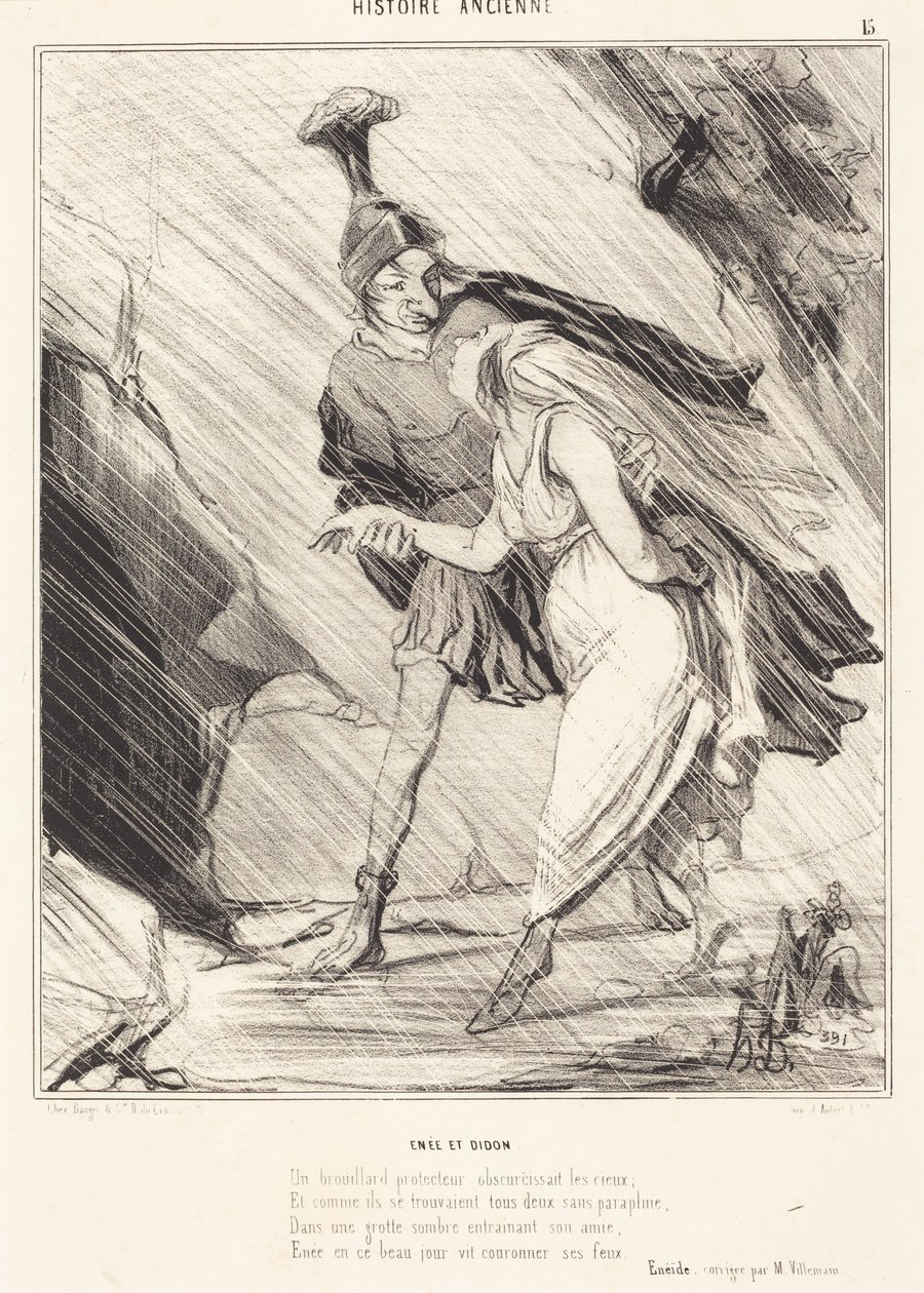Eneasz i Dydona autorstwa Honoré Daumier