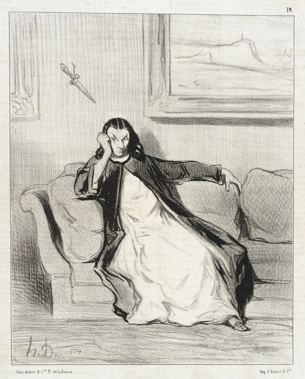 Piekło i potępienie!... Wygwizdana... Wygwizdana!!... Wygwizdana! autorstwa Honoré Daumier
