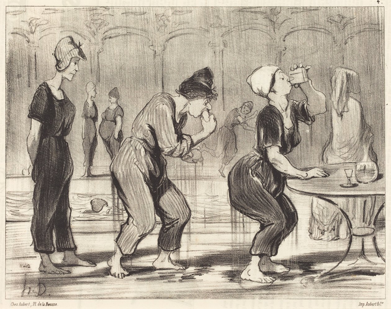 Między dwoma zanurzeniami autorstwa Honoré Daumier