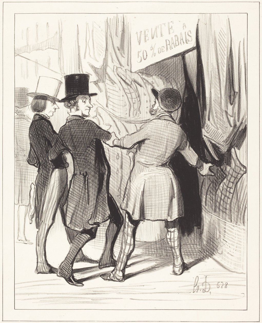 Wejdźcie panowie... oto kilka wspaniałych... autorstwa Honoré Daumier